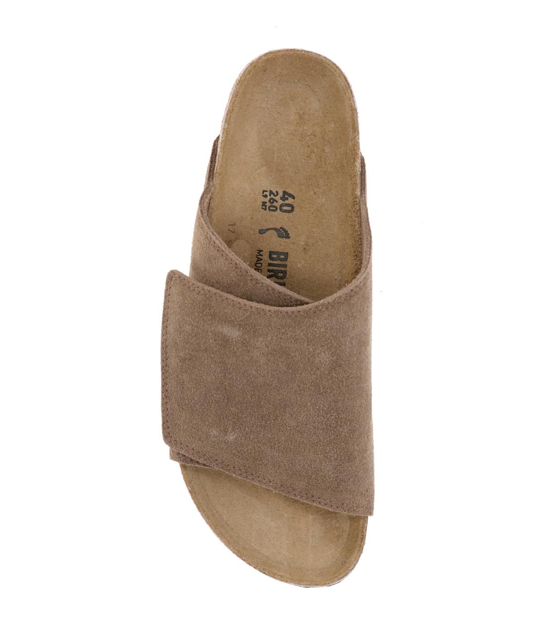 BIRKENSTOCK Коричневые замшевые сандалии, фото 4