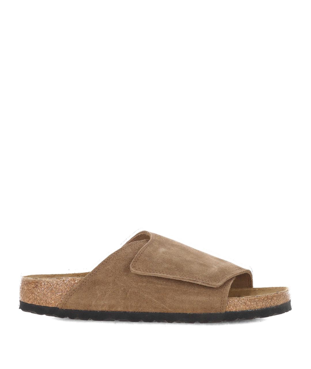 BIRKENSTOCK Коричневые замшевые сандалии, фото 1