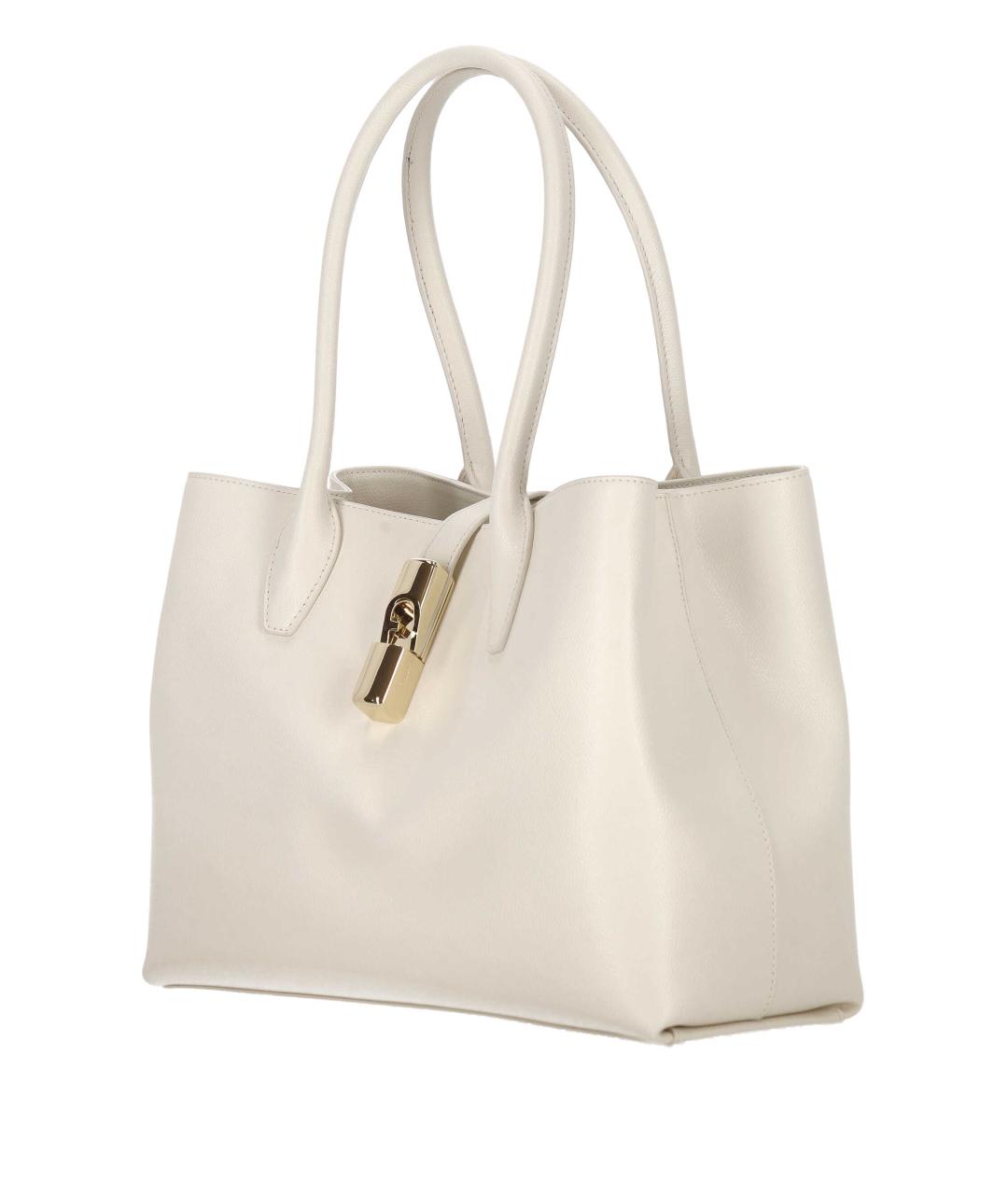 FURLA Бежевая кожаная сумка тоут, фото 2