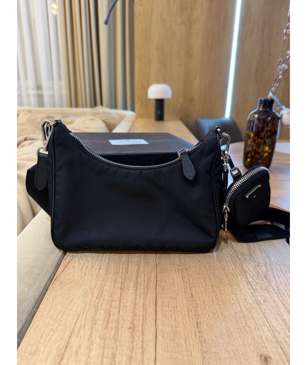 PRADA Черная сумка через плечо, фото 3