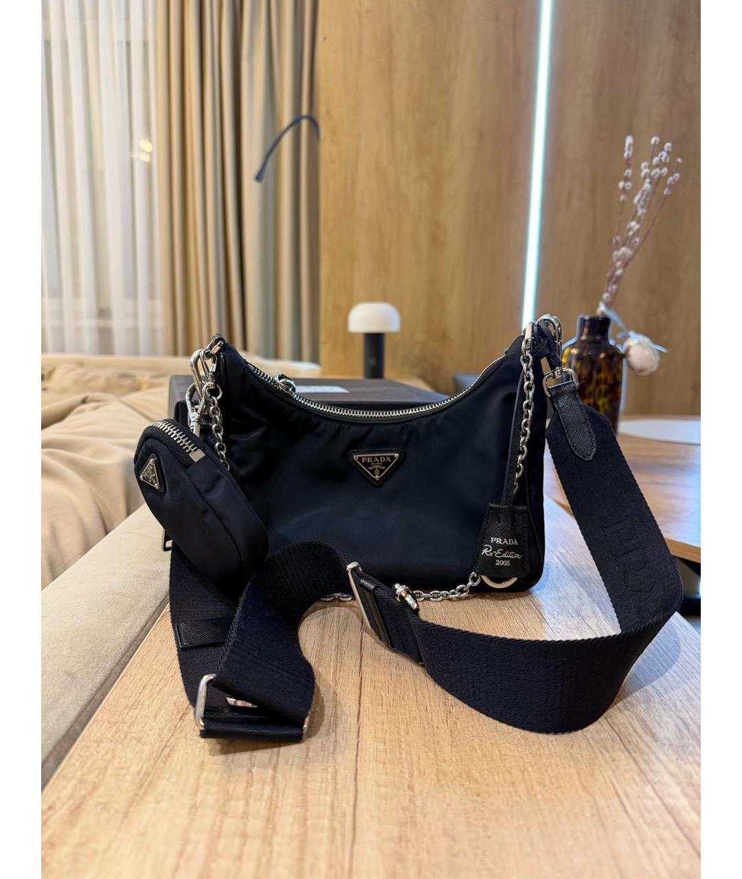PRADA Черная сумка через плечо, фото 8