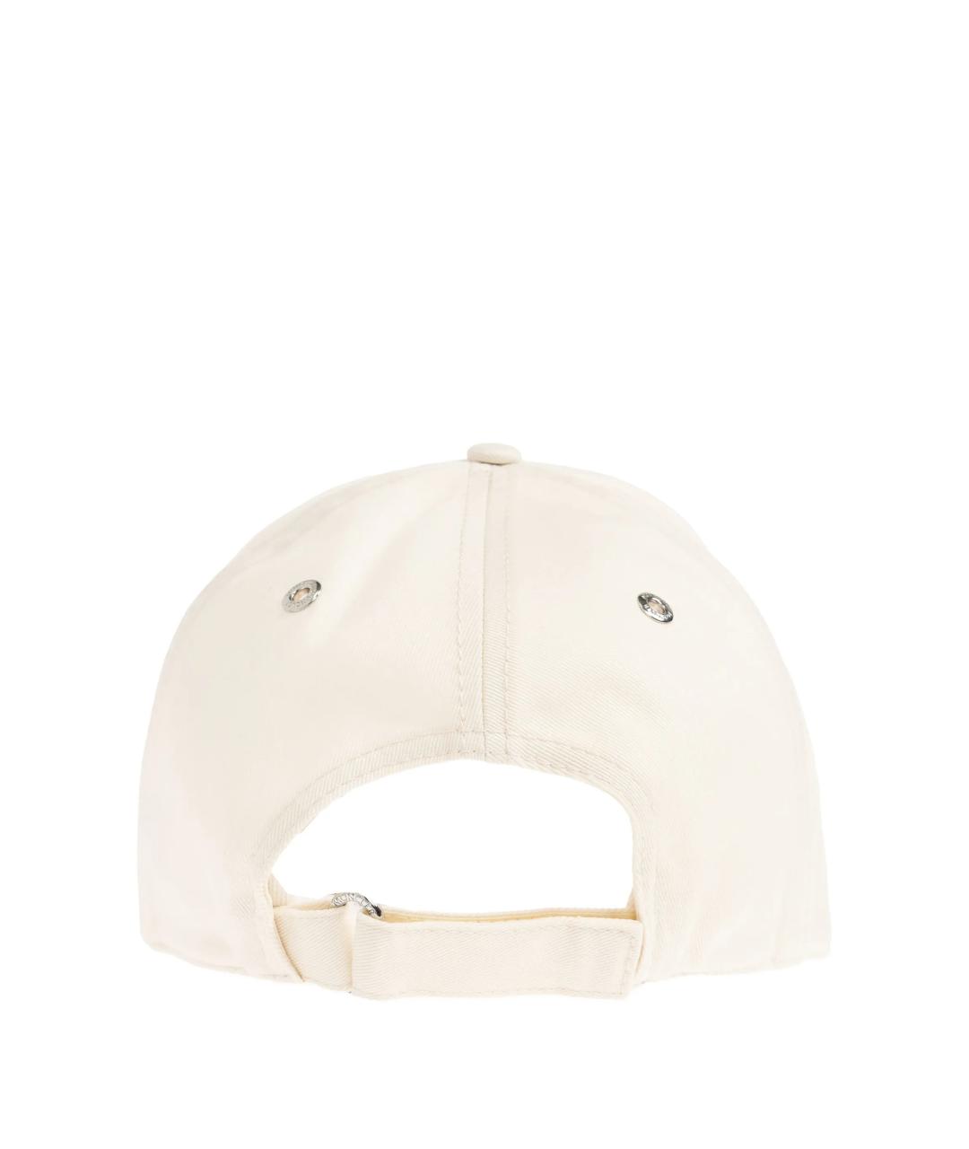 MONCLER Белая хлопковая кепка, фото 3