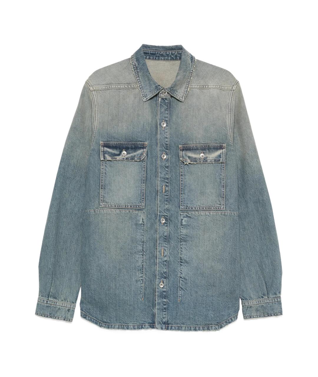 RICK OWENS DRKSHDW Голубая хлопковая куртка, фото 1