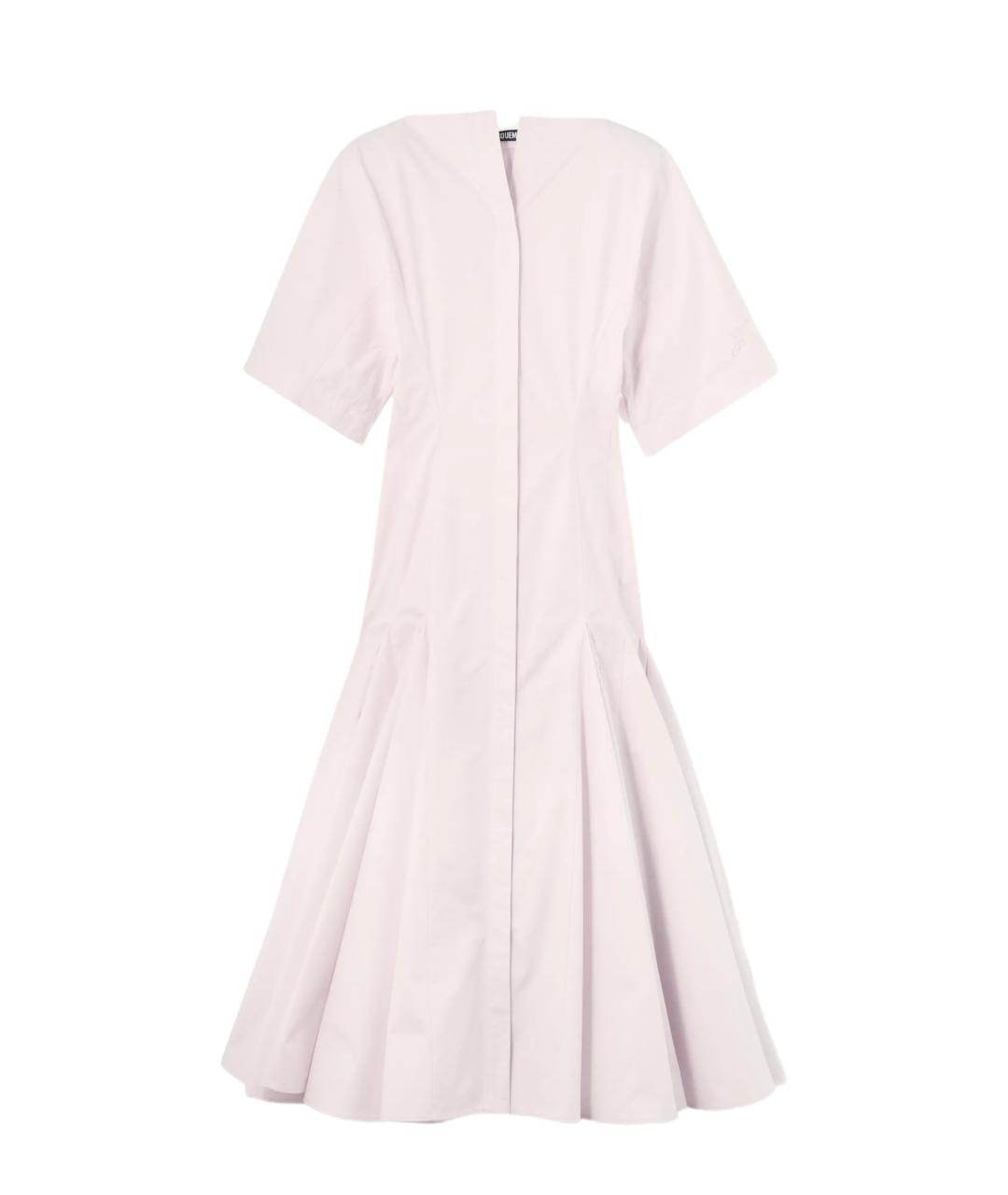 JACQUEMUS Розовое хлопковое платье, фото 1