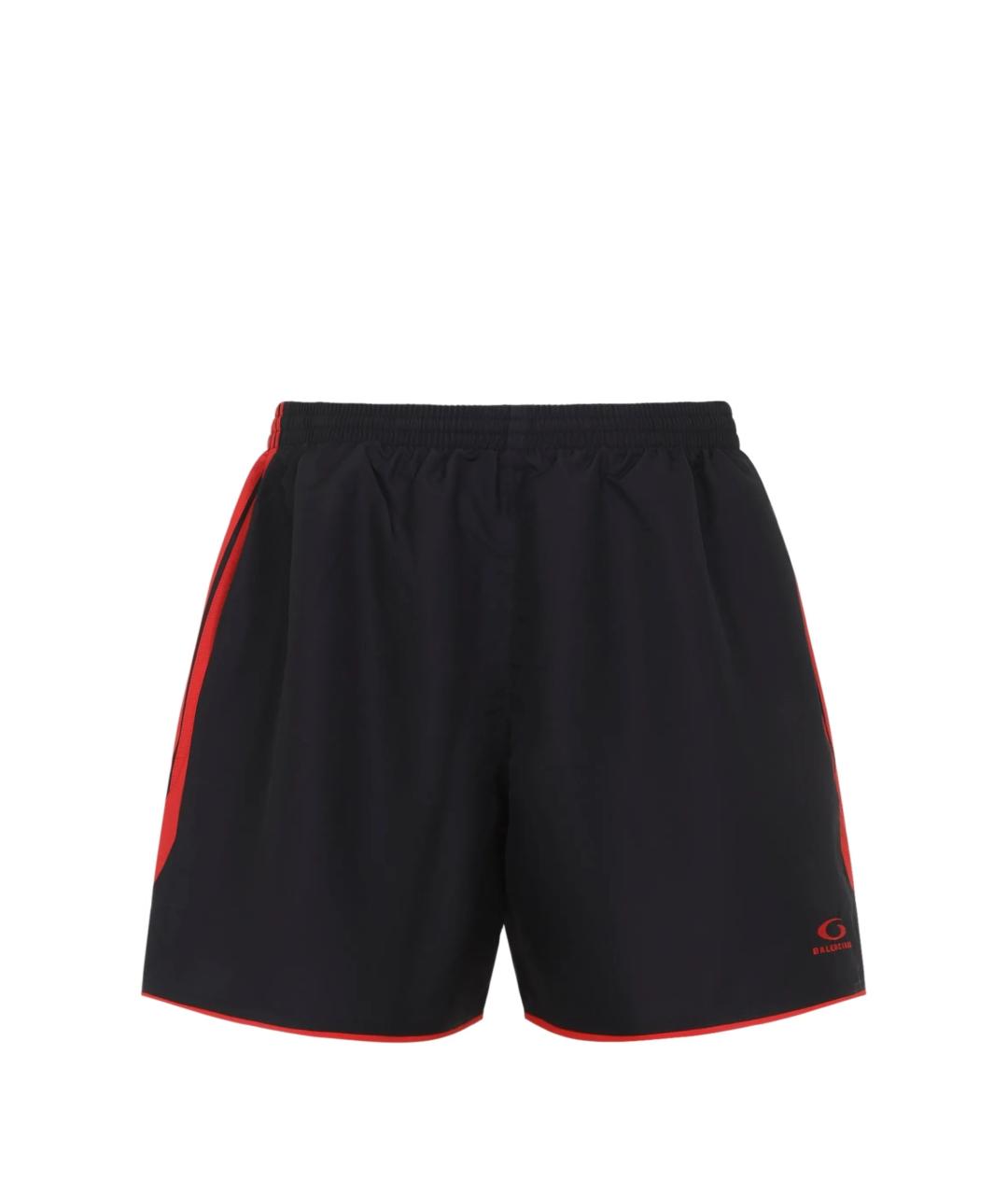 BALENCIAGA Черные полиэстеровые шорты, фото 2