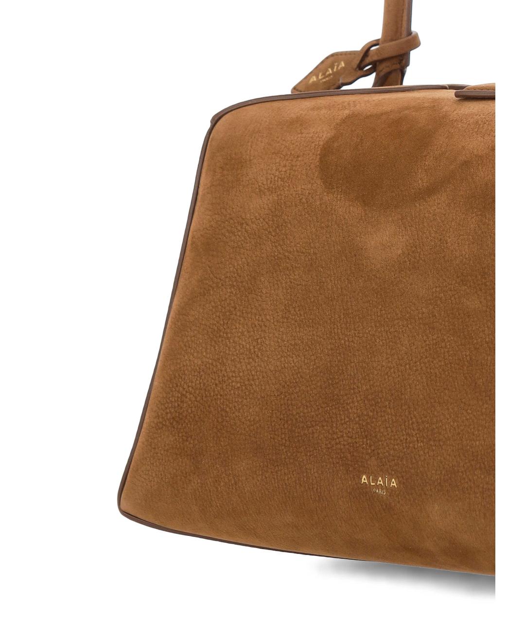 ALAIA Коричневая замшевая сумка через плечо, фото 4
