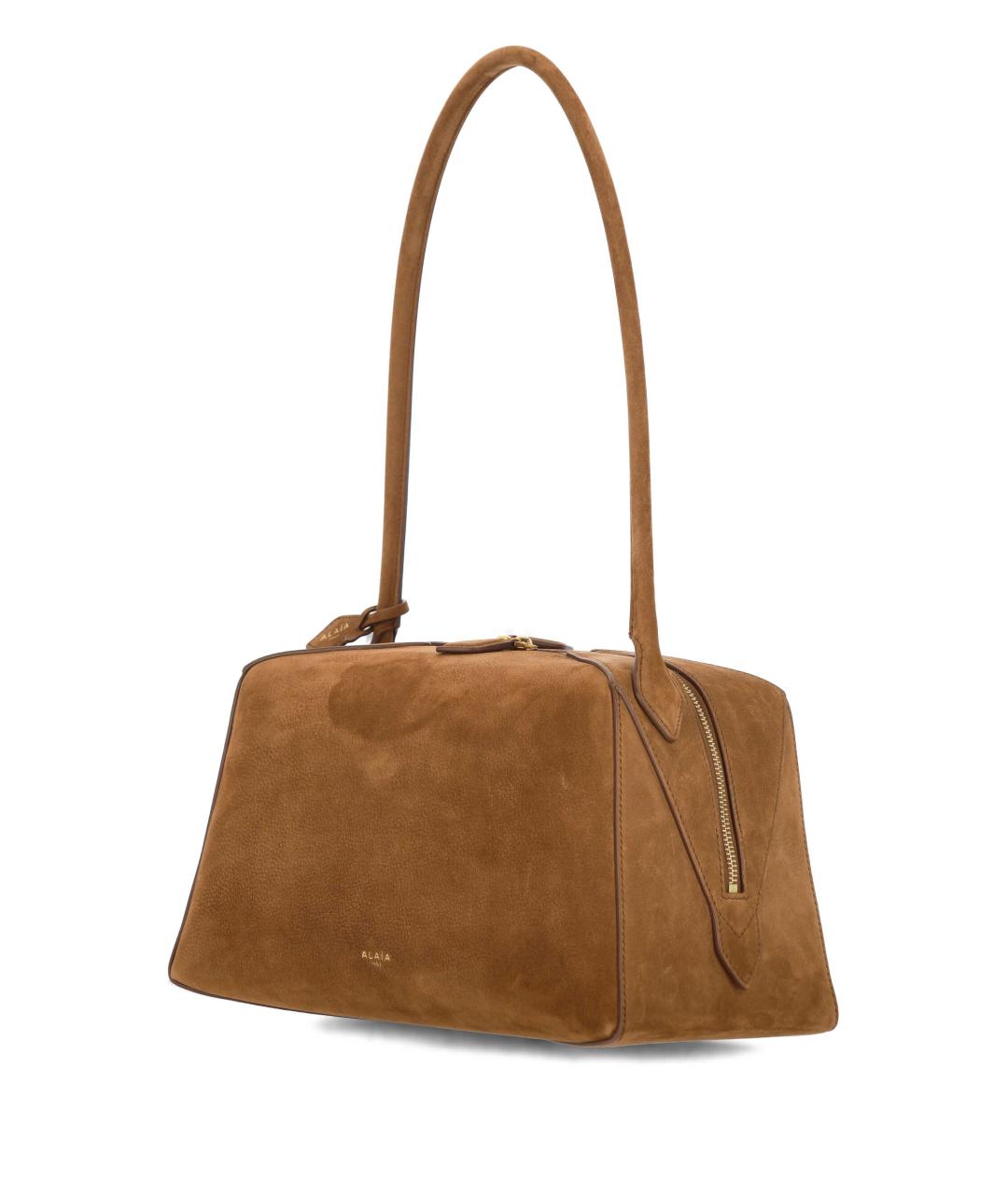 ALAIA Коричневая замшевая сумка через плечо, фото 2