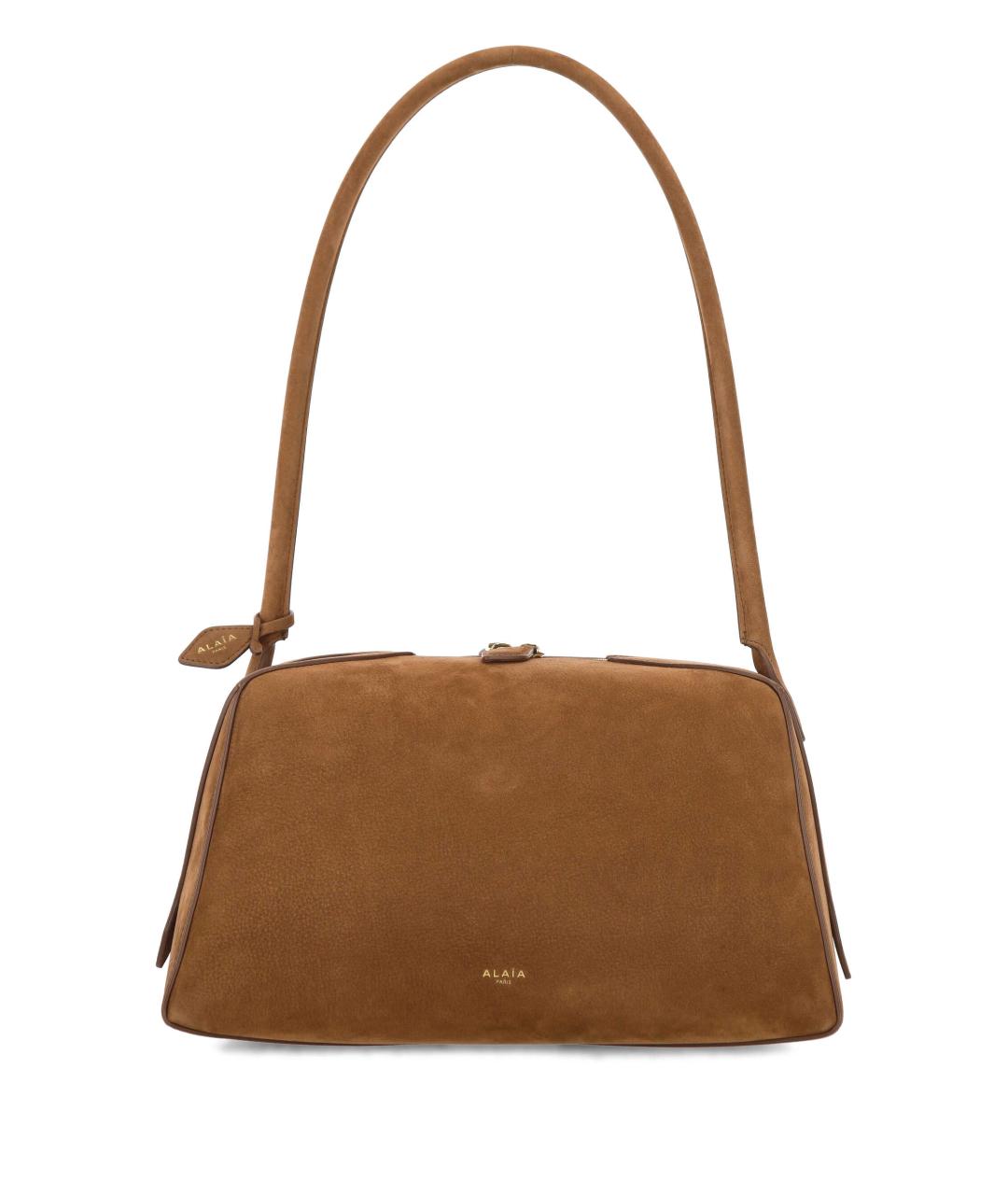 ALAIA Коричневая замшевая сумка через плечо, фото 1