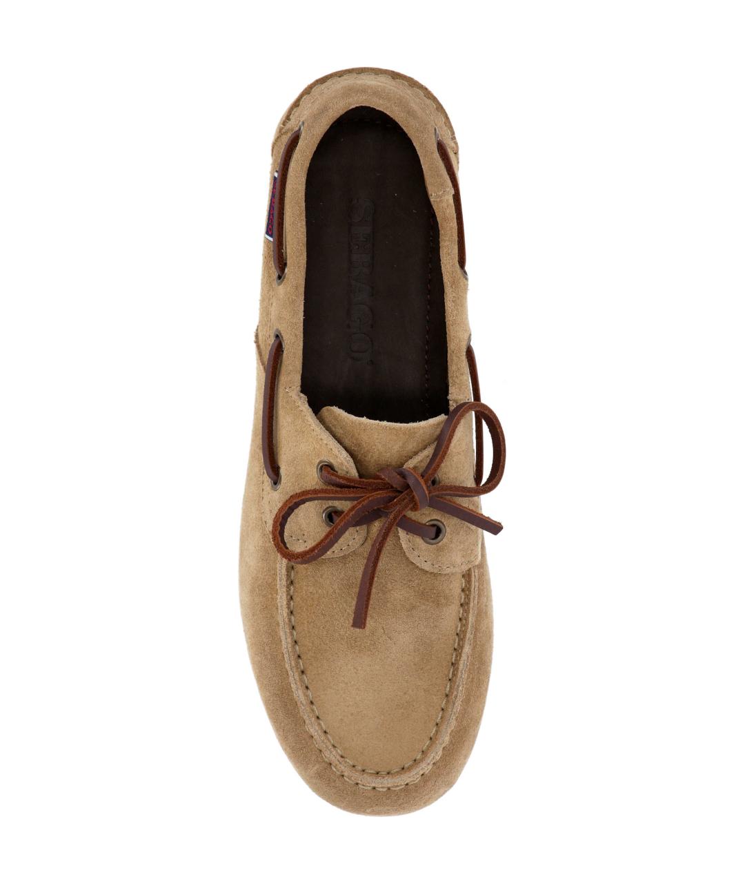SEBAGO Бежевые замшевые лоферы, фото 4