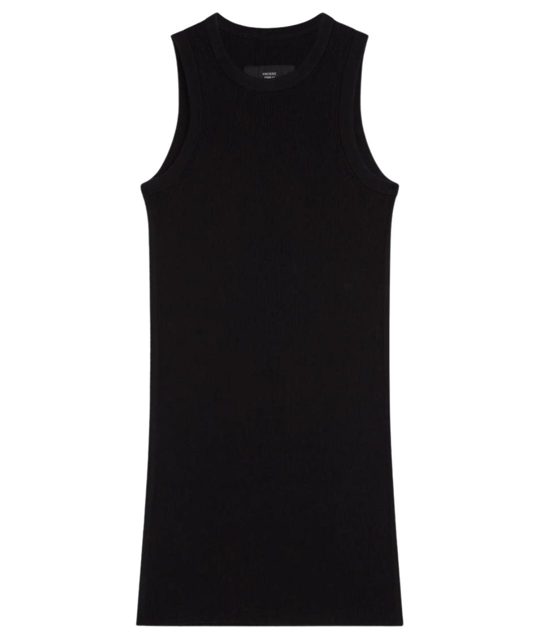 PHOEBE PHILO Черная кашемировая майка, фото 1