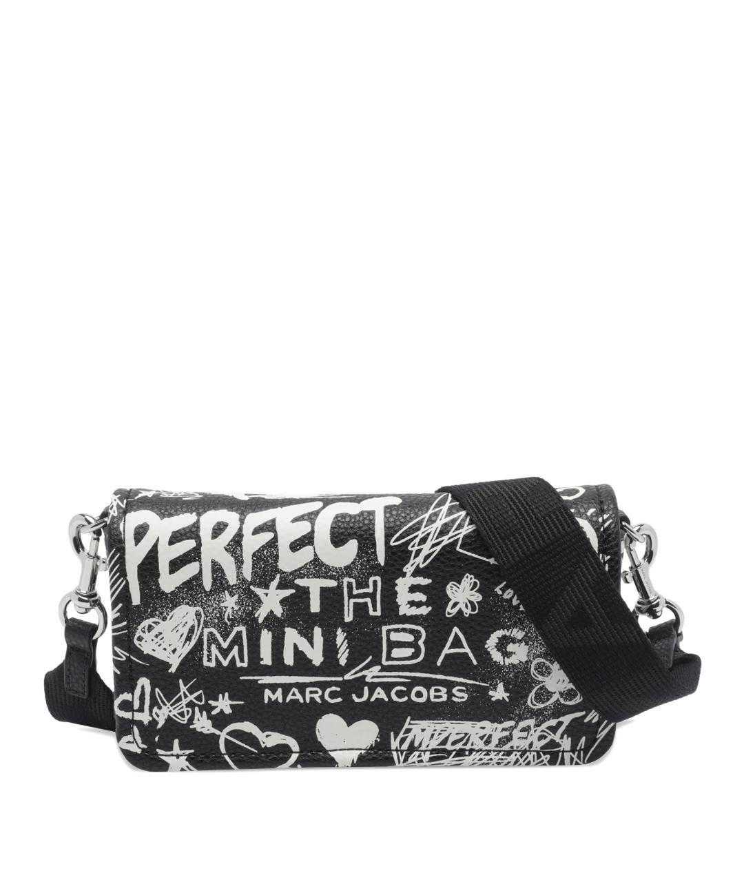 MARC JACOBS Черная кожаная сумка через плечо, фото 1