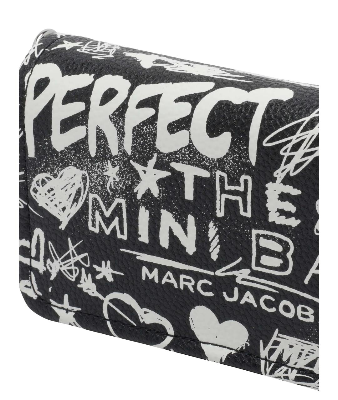 MARC JACOBS Черная кожаная сумка через плечо, фото 4