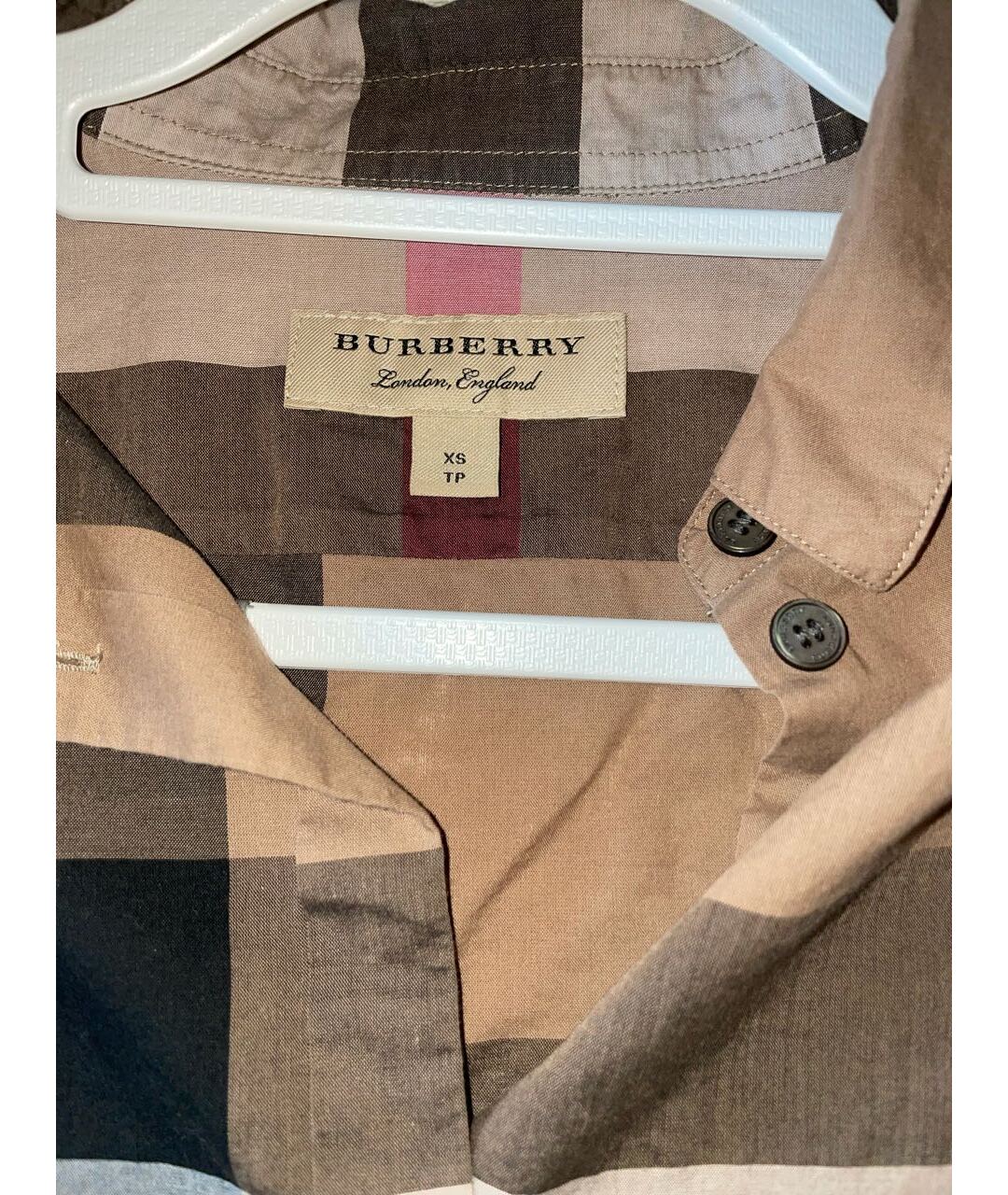 BURBERRY Бежевая хлопковая рубашка, фото 3