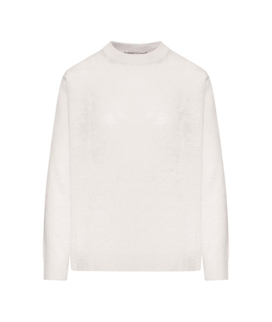 'S MAX MARA Белый льняной джемпер / свитер, фото 3