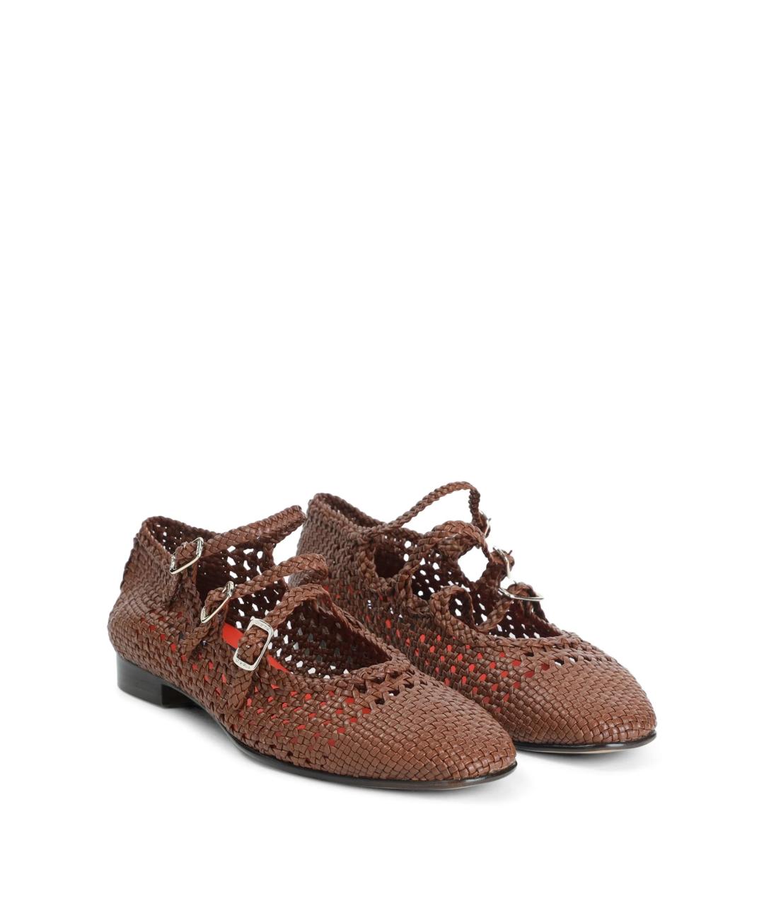 CAREL Коричневые кожаные балетки, фото 2