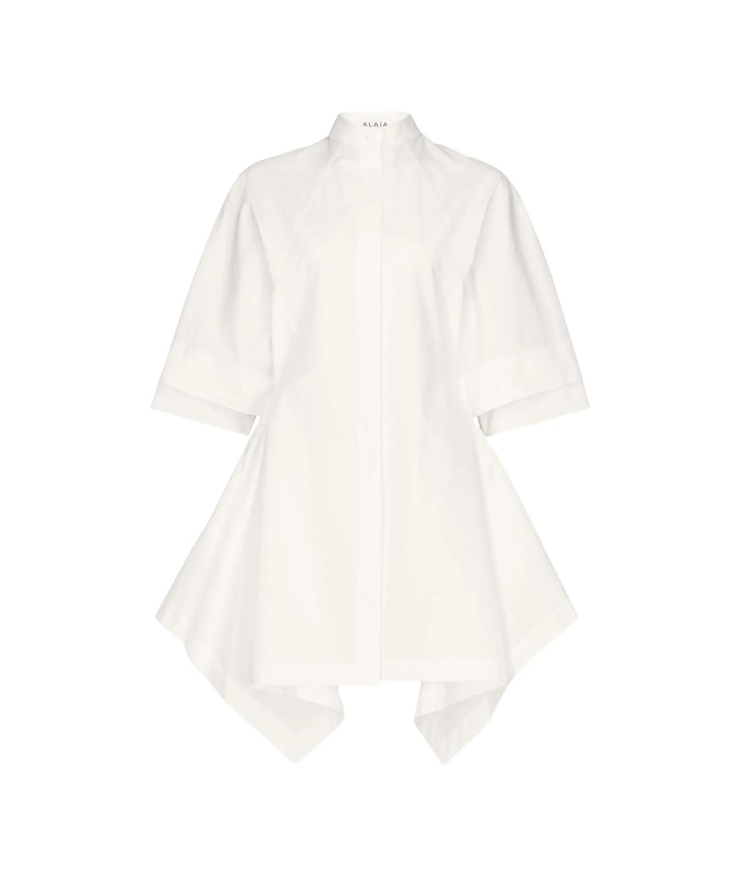 ALAIA Белое хлопковое коктейльное платье, фото 1