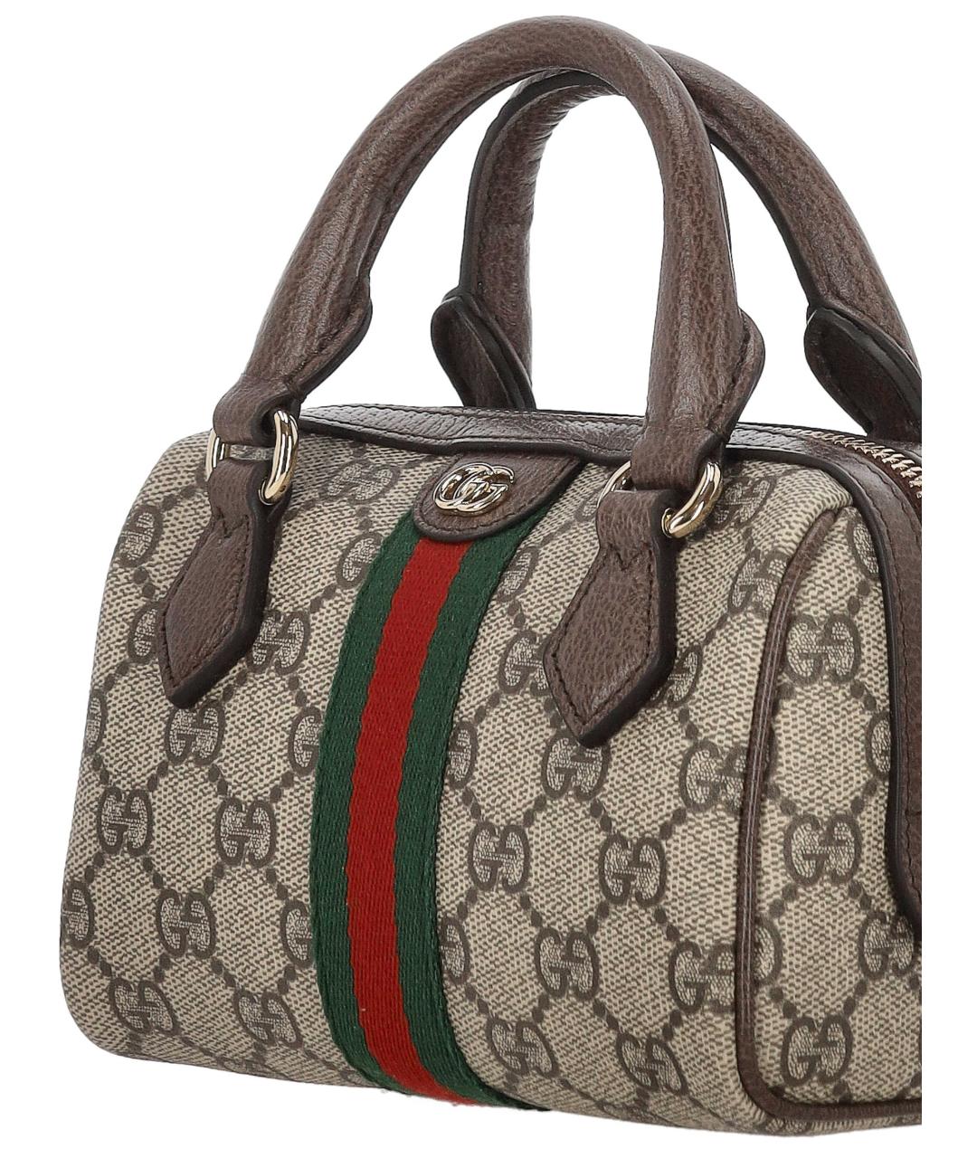 GUCCI Мульти тканевая сумка с короткими ручками, фото 4