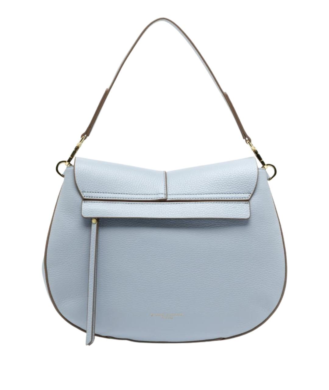 Gianni Chiarini Голубая кожаная сумка через плечо, фото 2