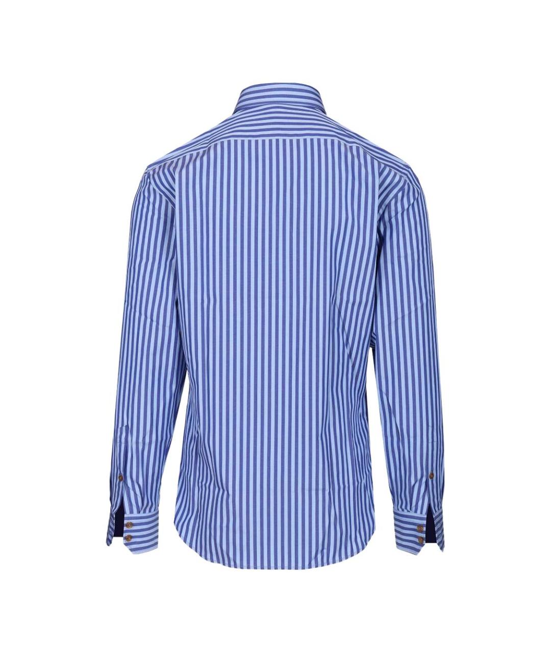 VIVIENNE WESTWOOD Синяя хлопковая кэжуал рубашка, фото 5