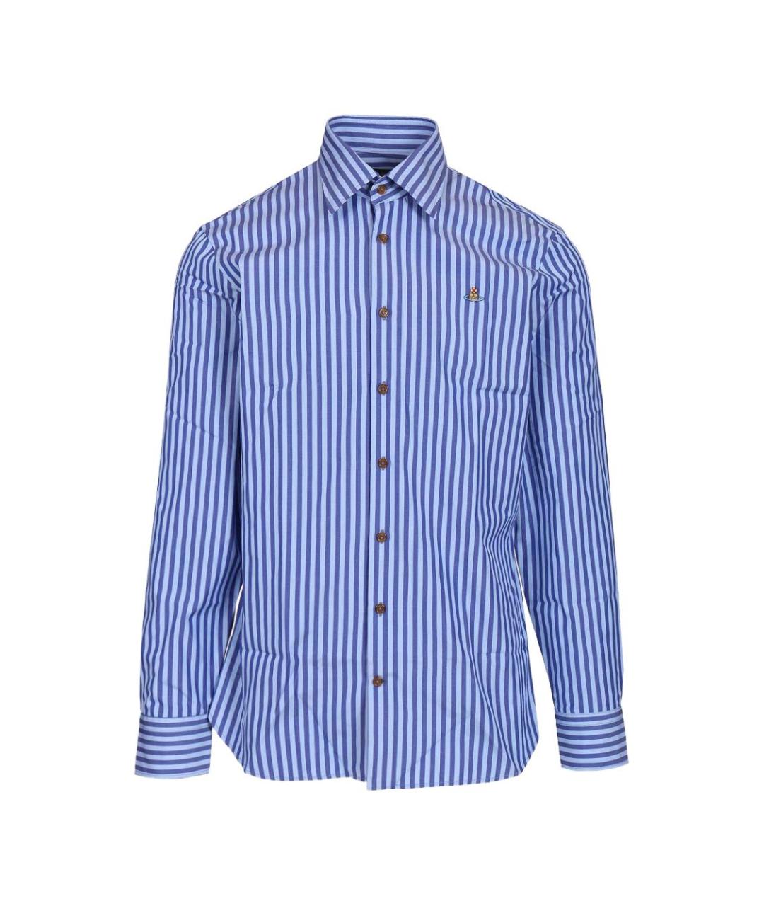 VIVIENNE WESTWOOD Синяя хлопковая кэжуал рубашка, фото 1