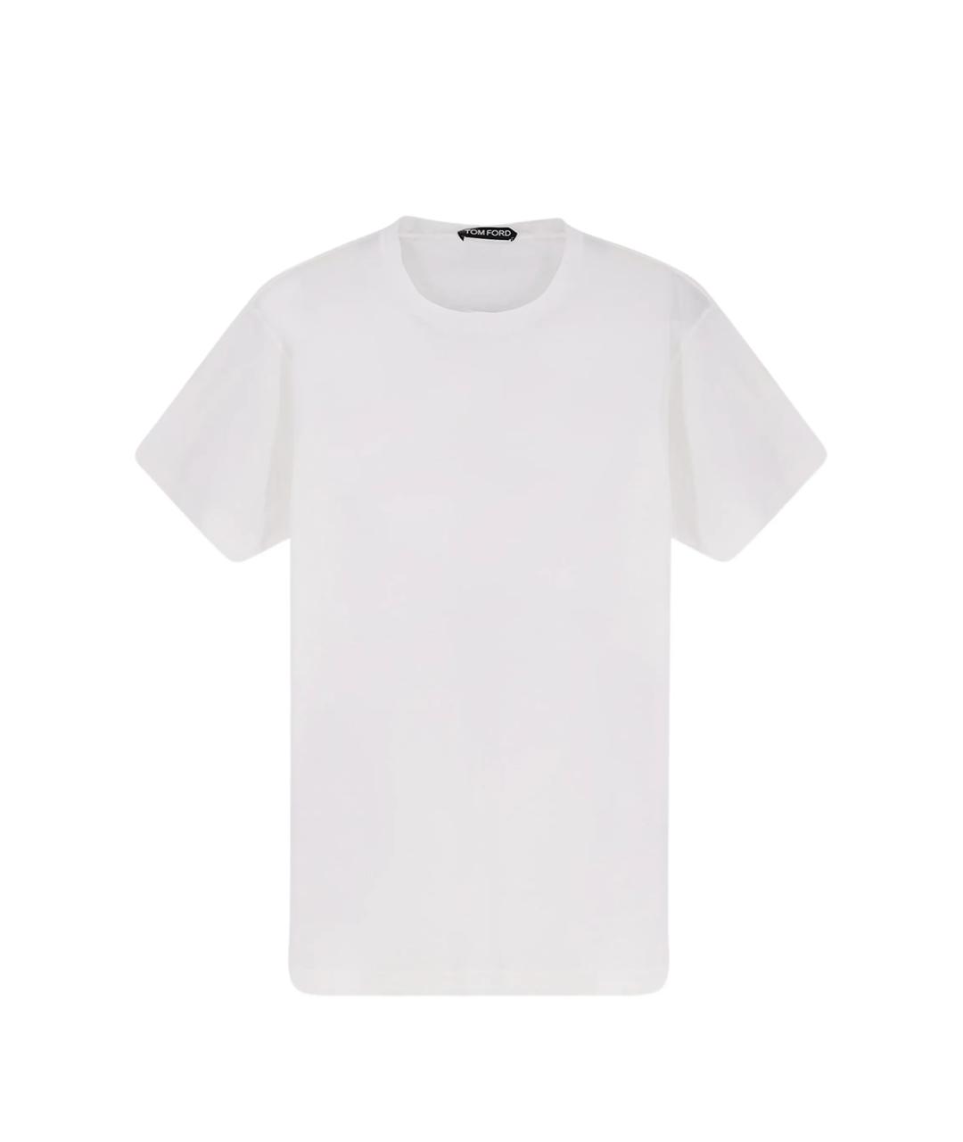 TOM FORD Белая хлопковая футболка, фото 1