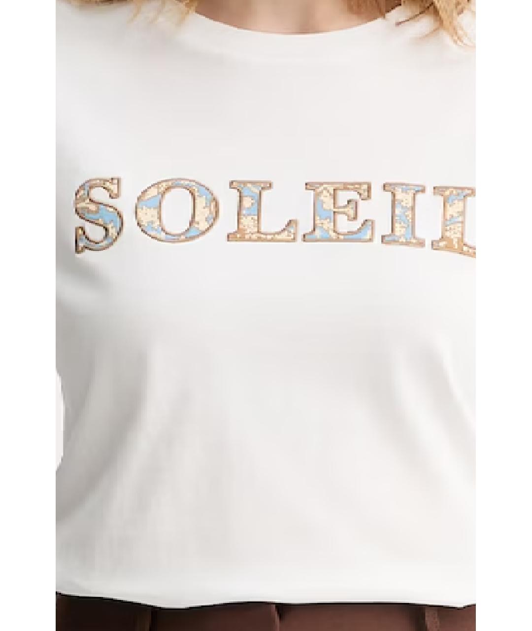 WEEKEND MAX MARA Белая хлопковая футболка, фото 2