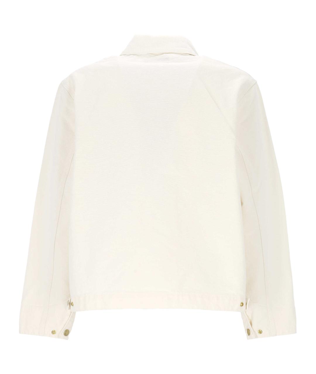 CARHARTT WIP Белая хлопковая куртка, фото 3