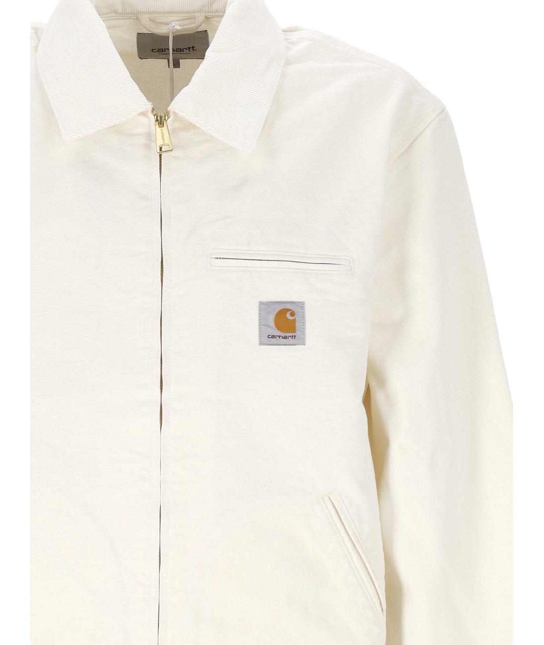 CARHARTT WIP Белая хлопковая куртка, фото 2