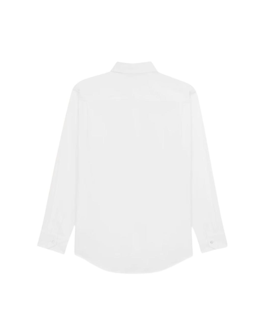 SAINT LAURENT Белая хлопковая кэжуал рубашка, фото 3