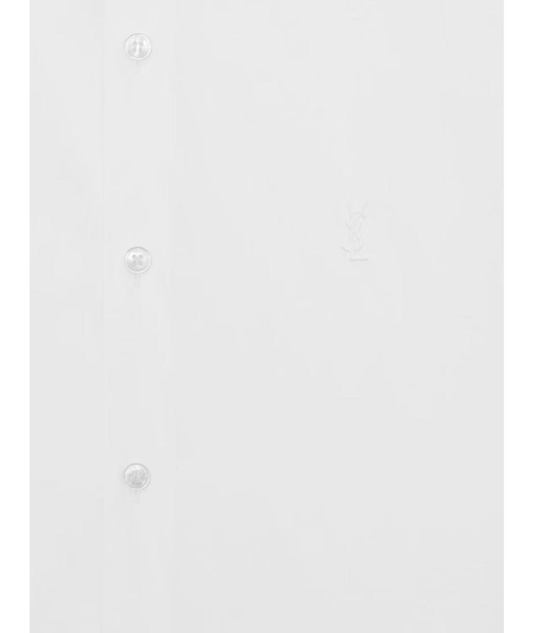 SAINT LAURENT Белая хлопковая кэжуал рубашка, фото 2