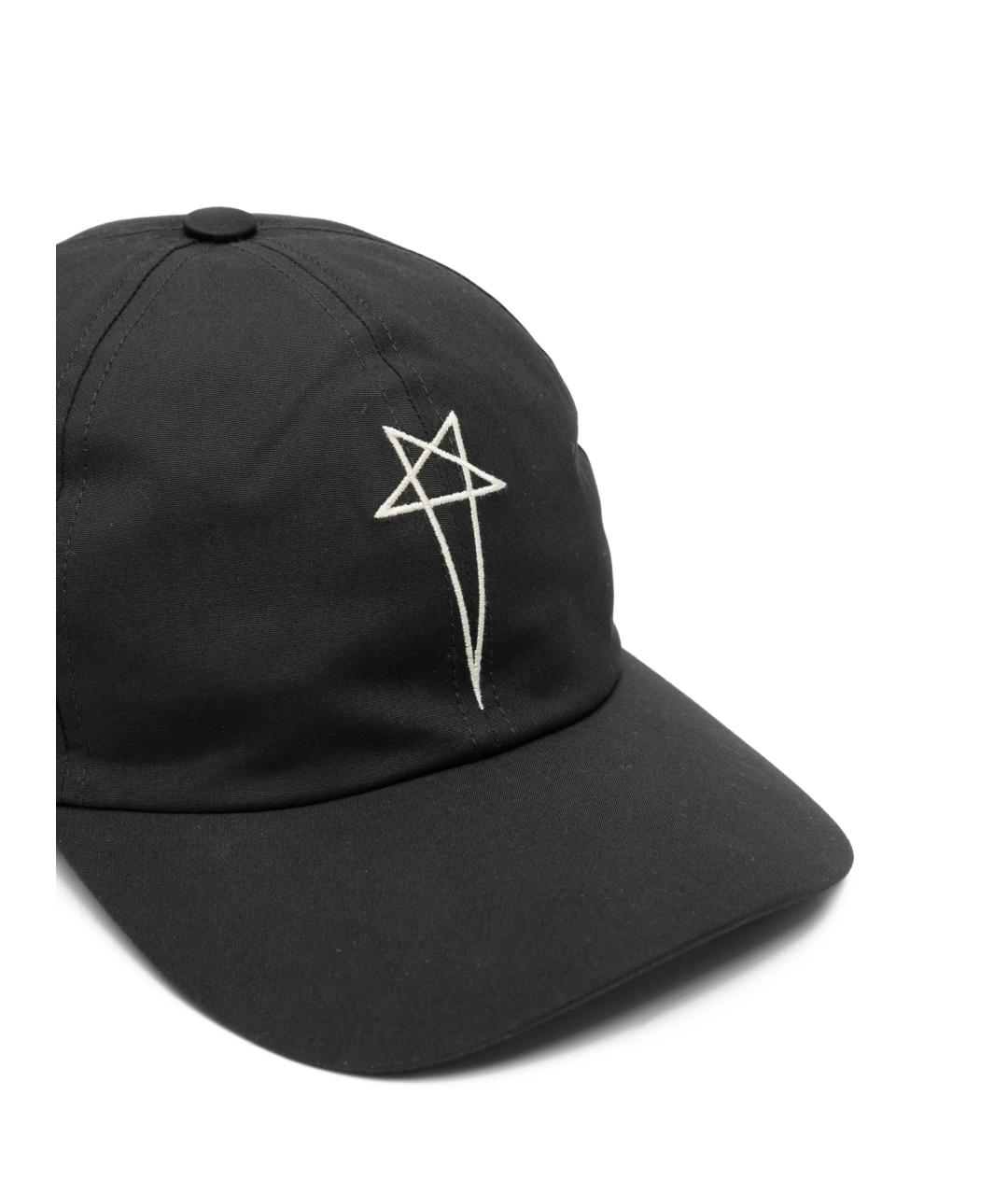 RICK OWENS DRKSHDW Черная хлопковая кепка/бейсболка, фото 2