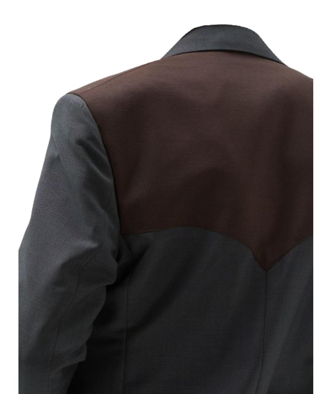 VERSACE Черный шерстяной жакет/пиджак, фото 3