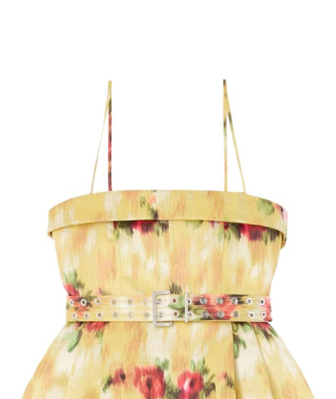 GANNI Мульти полиэстеровое платье, фото 2