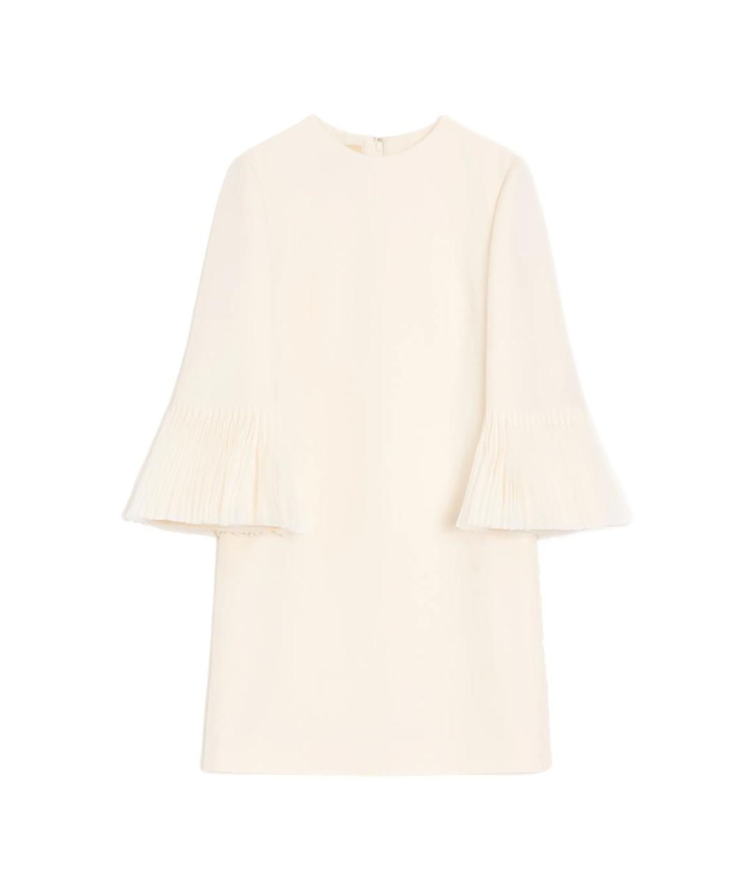 VALENTINO Бежевое шерстяное платье, фото 1