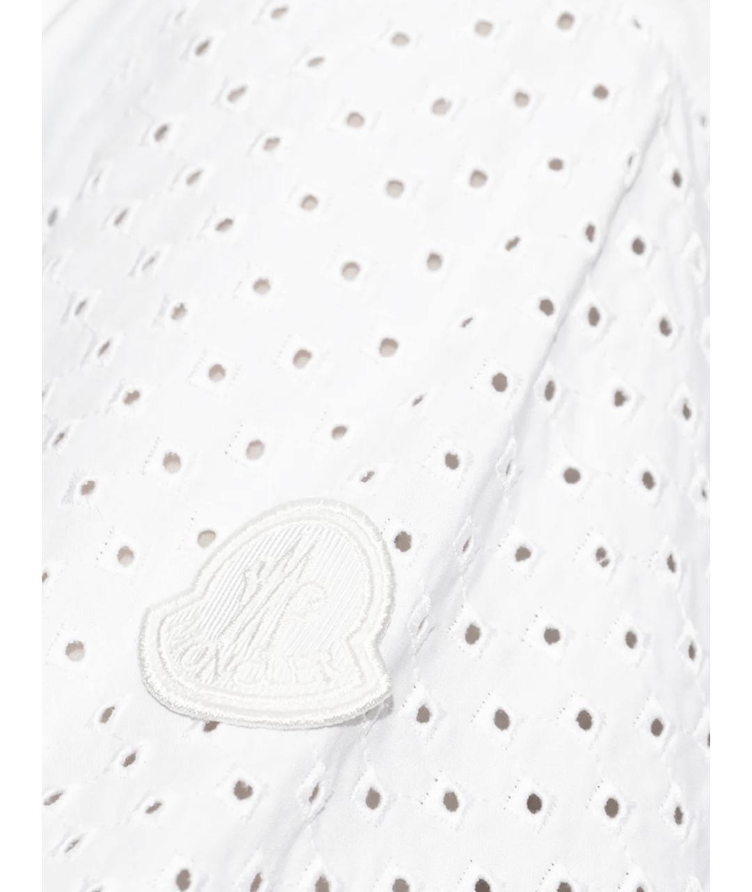 MONCLER Белая хлопковая футболка, фото 2