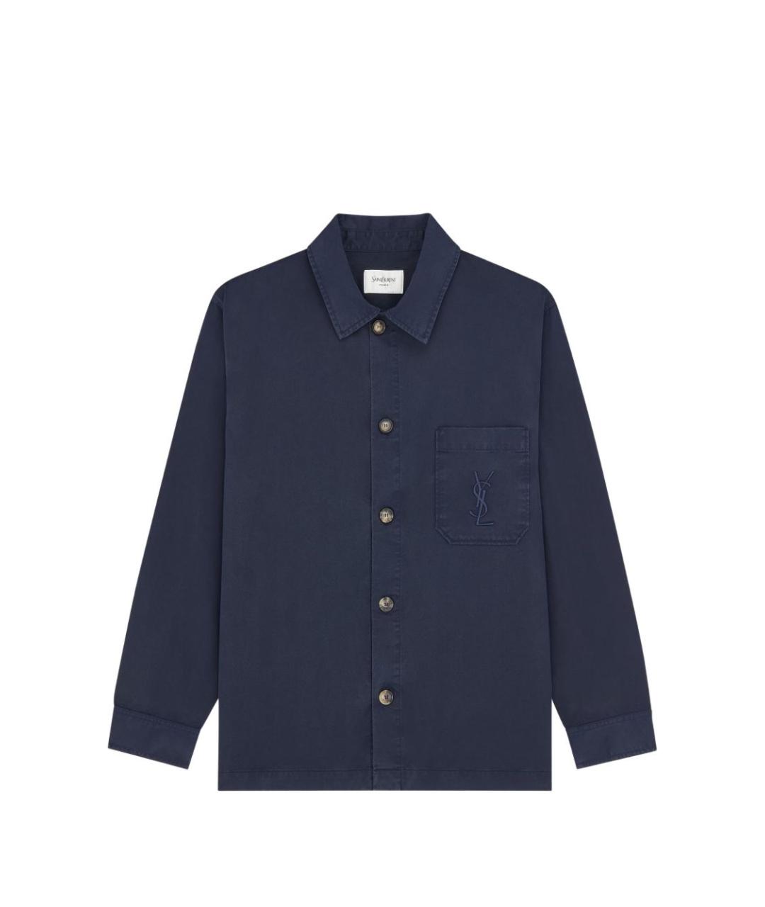 SAINT LAURENT Темно-синяя куртка, фото 1