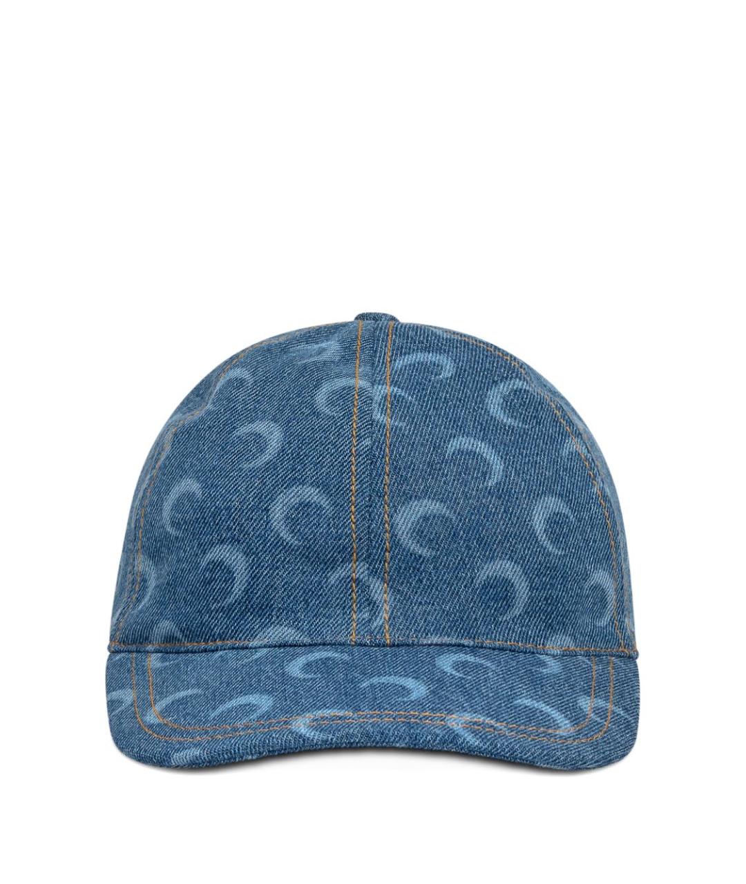 MARINE SERRE Синяя хлопковая кепка/бейсболка, фото 1