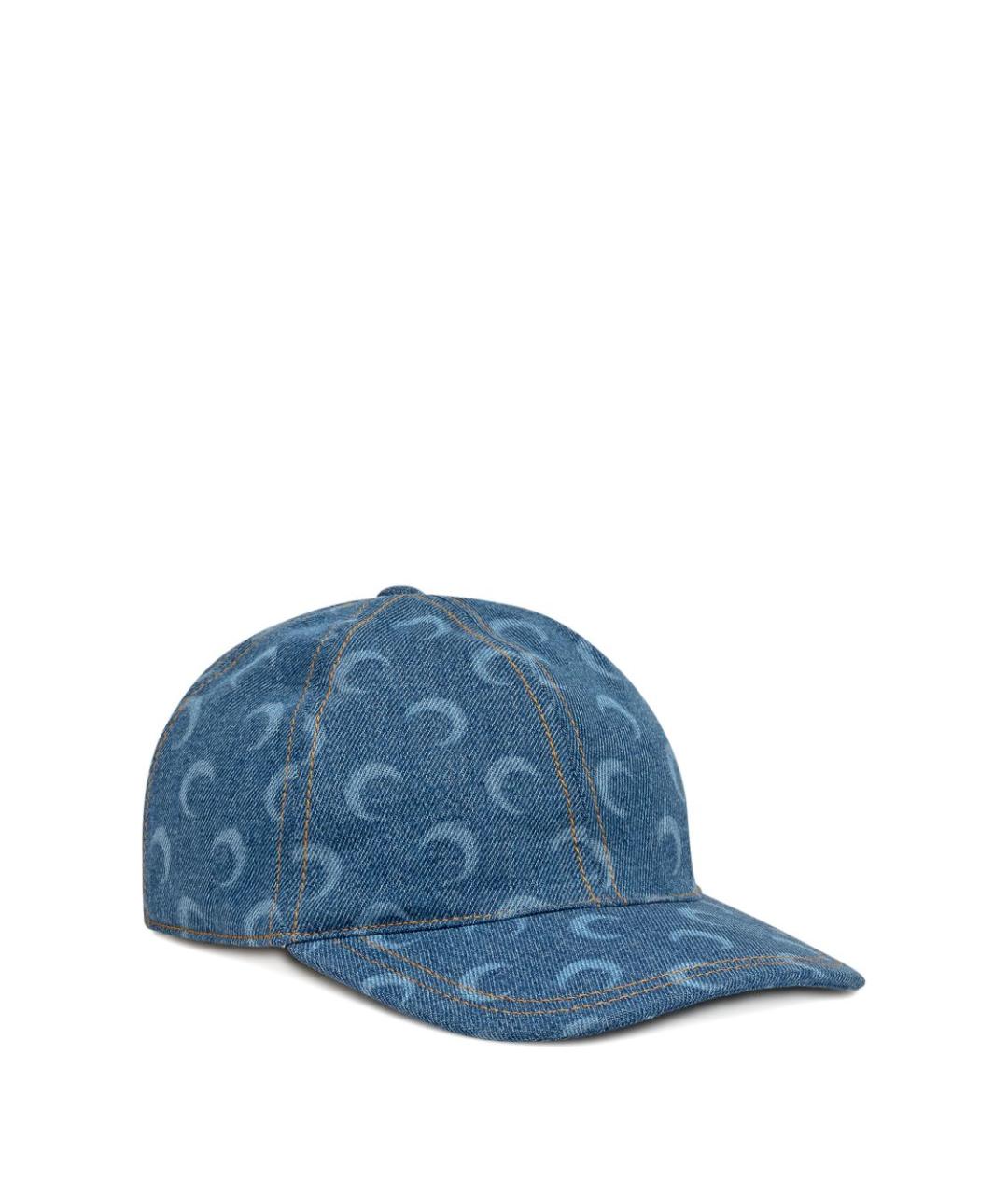 MARINE SERRE Синяя хлопковая кепка/бейсболка, фото 2