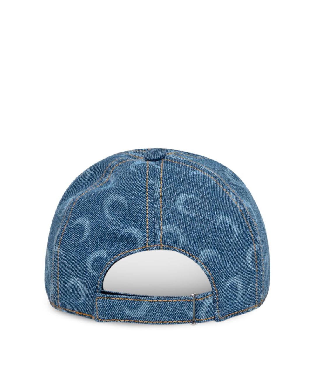 MARINE SERRE Синяя хлопковая кепка/бейсболка, фото 3