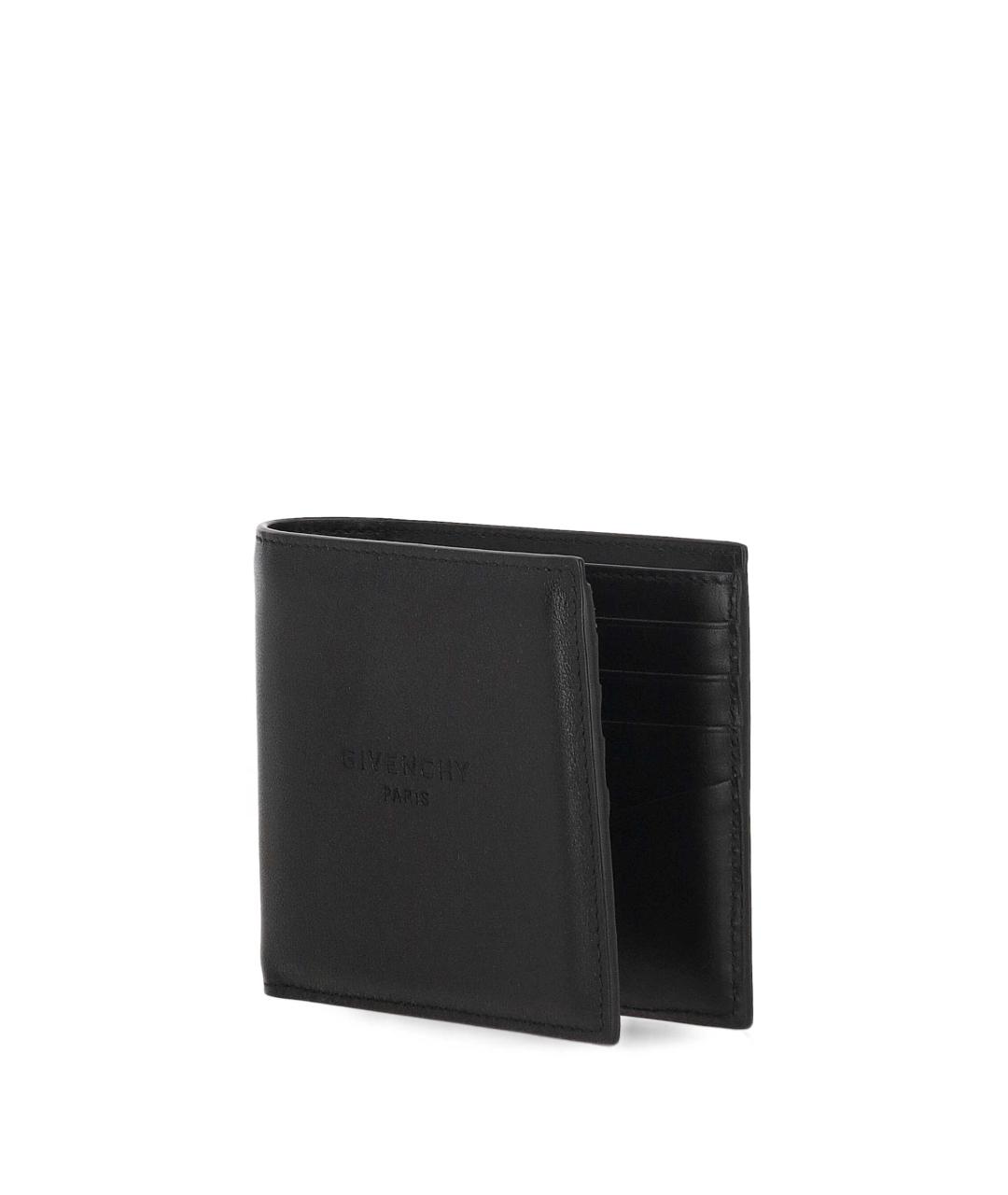 GIVENCHY Черный кожаный кошелек, фото 2