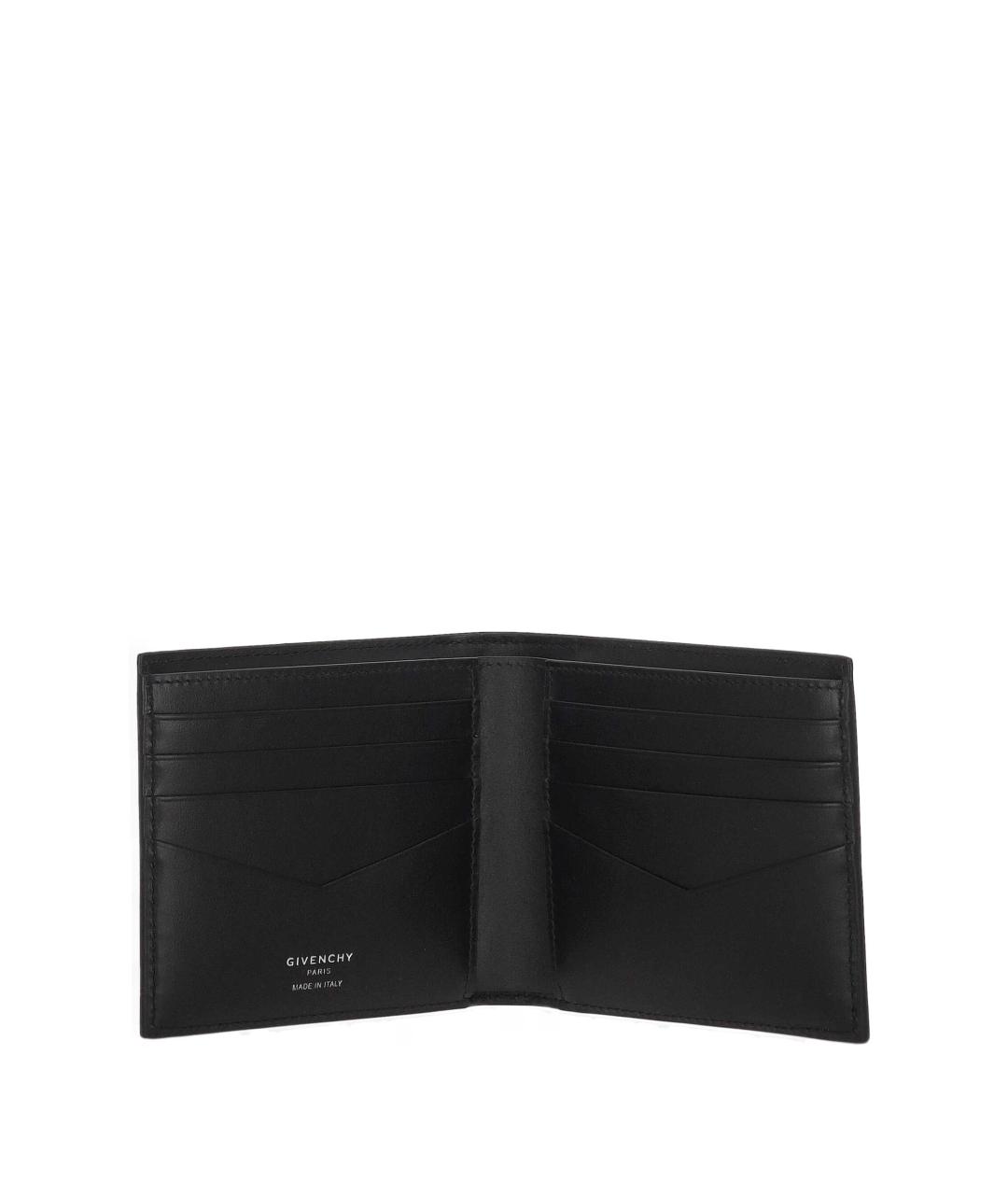 GIVENCHY Черный кожаный кошелек, фото 4