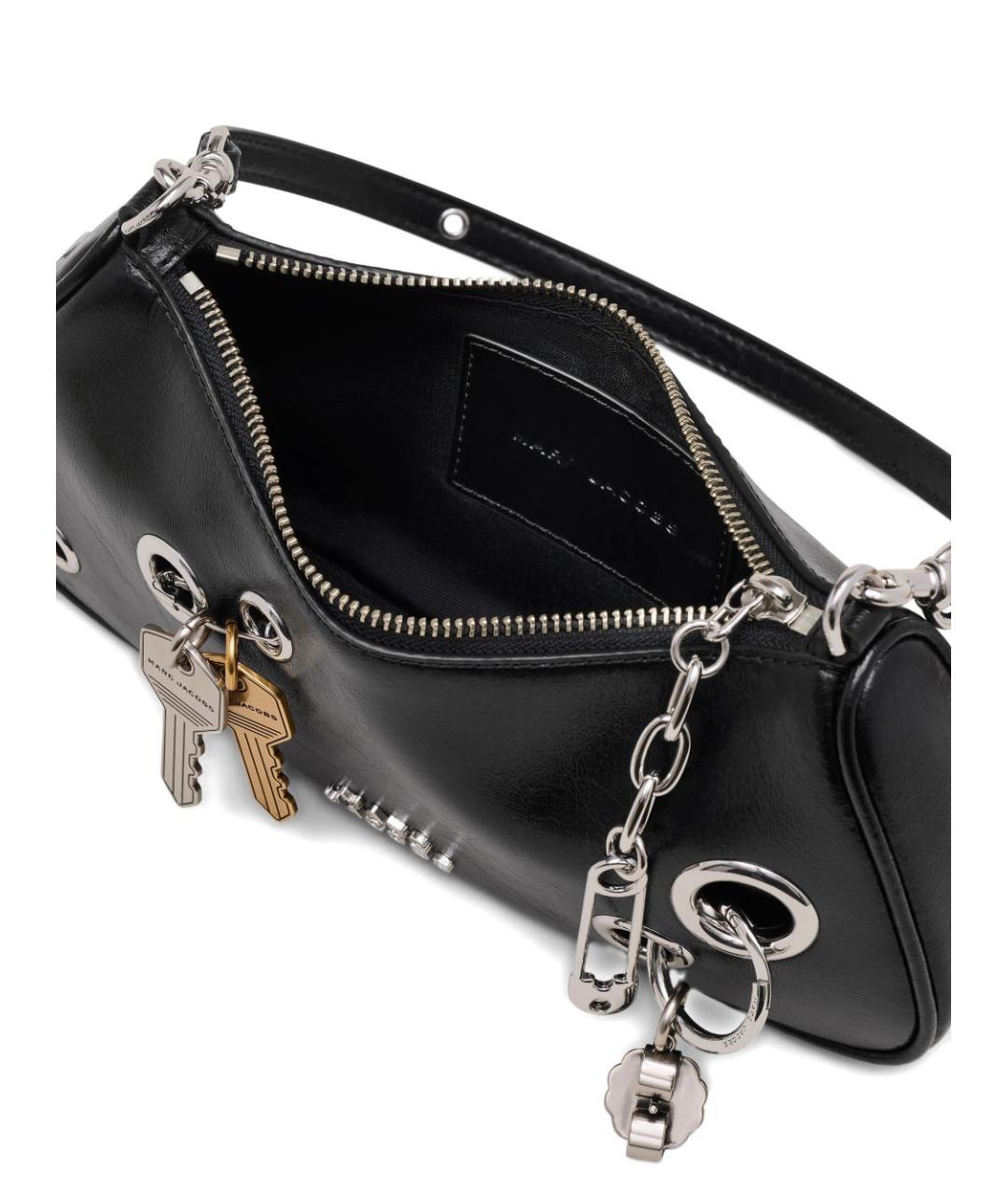 MARC JACOBS Черная кожаная сумка через плечо, фото 3