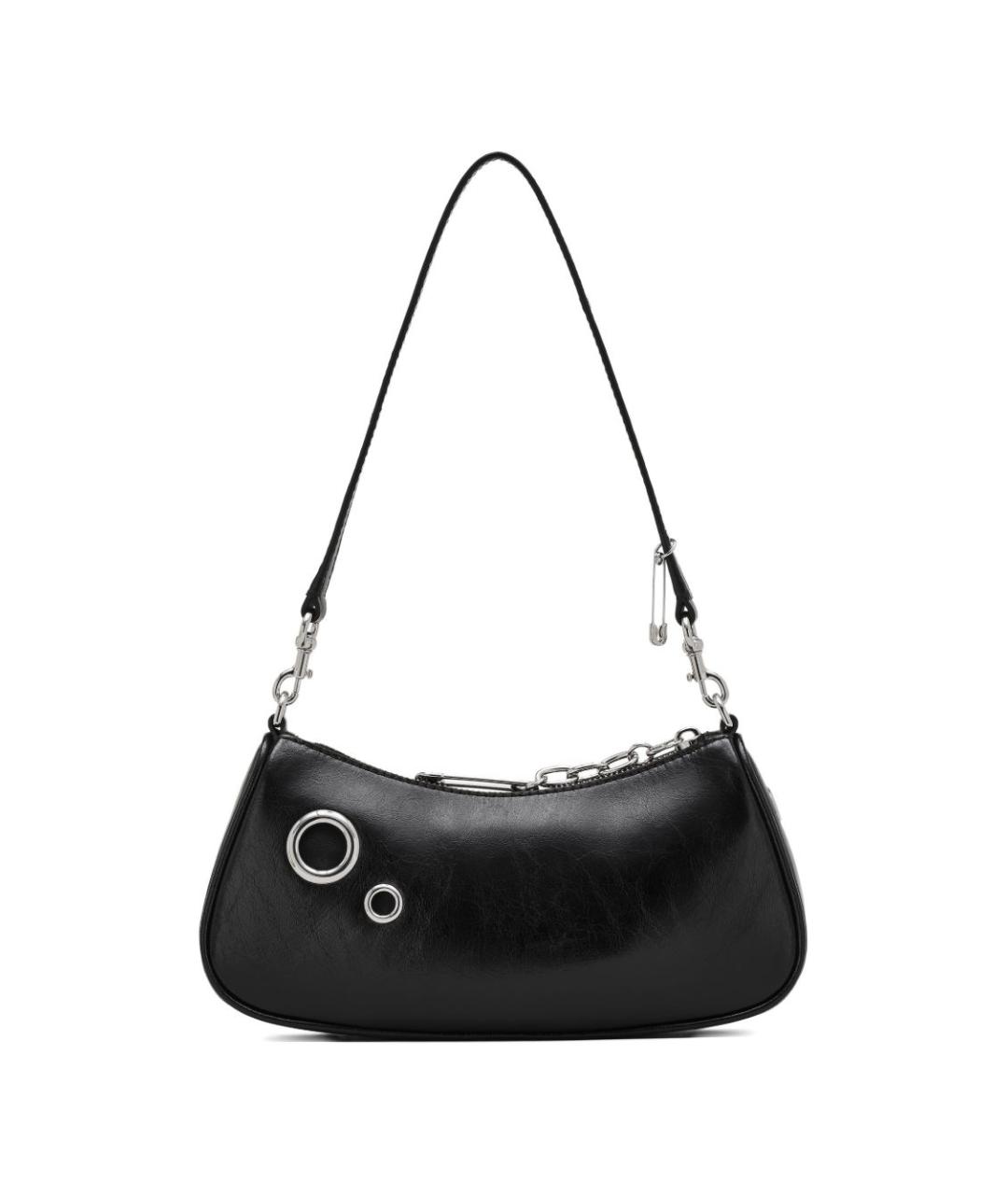 MARC JACOBS Черная кожаная сумка через плечо, фото 2