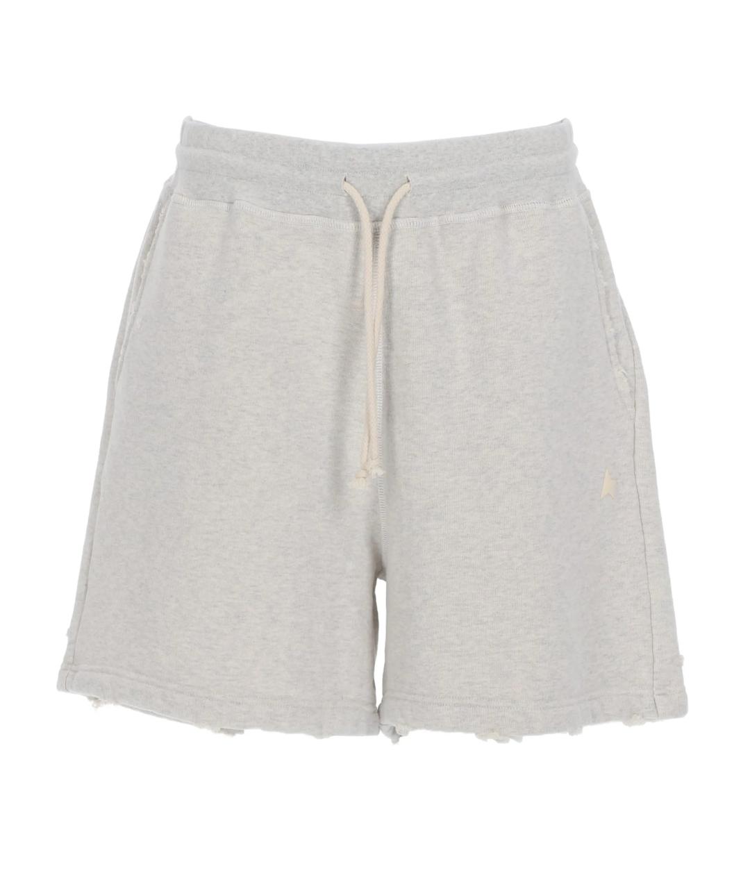 GOLDEN GOOSE DELUXE BRAND Серые хлопковые шорты, фото 1