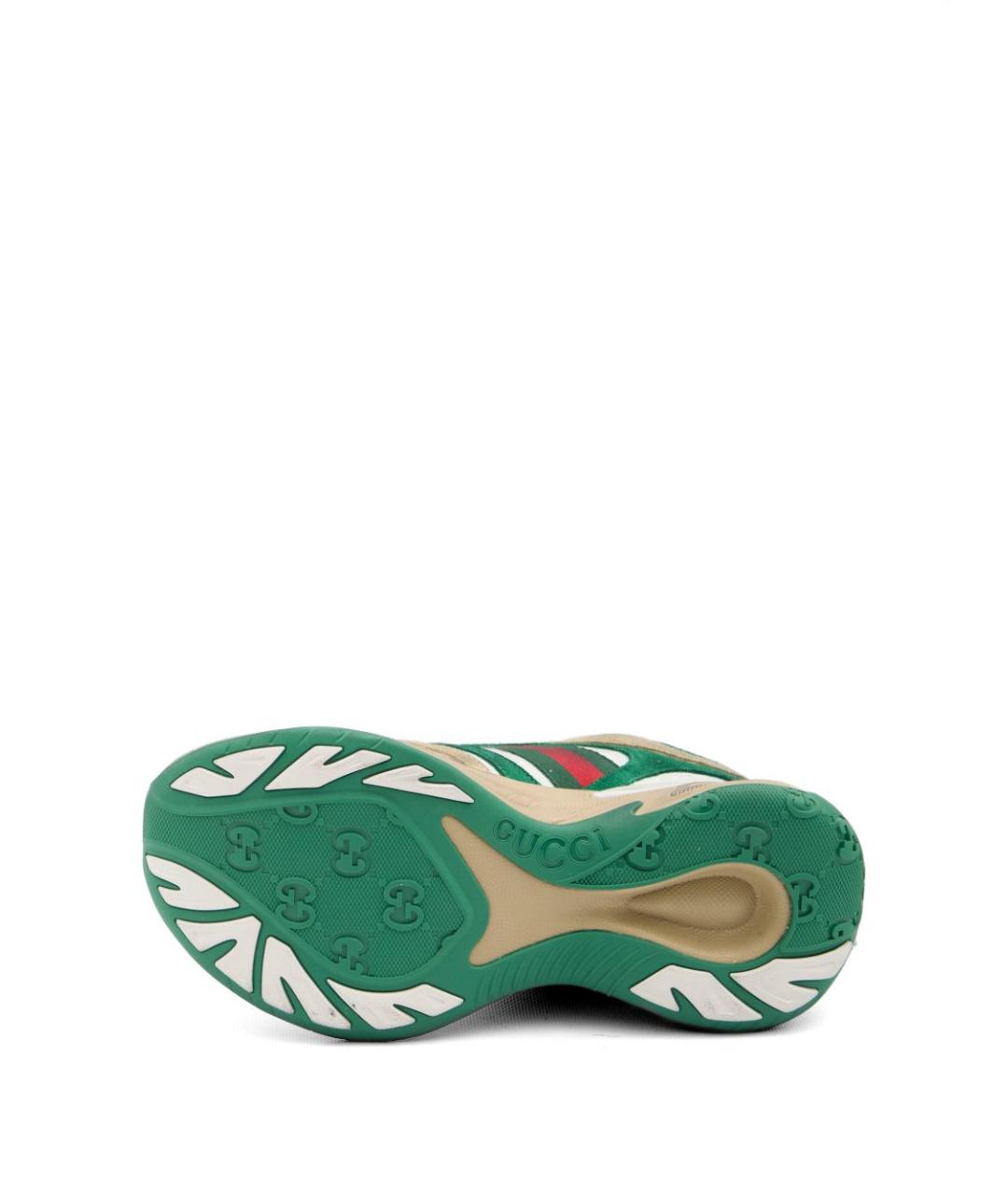 GUCCI Мульти замшевые низкие кроссовки / кеды, фото 5