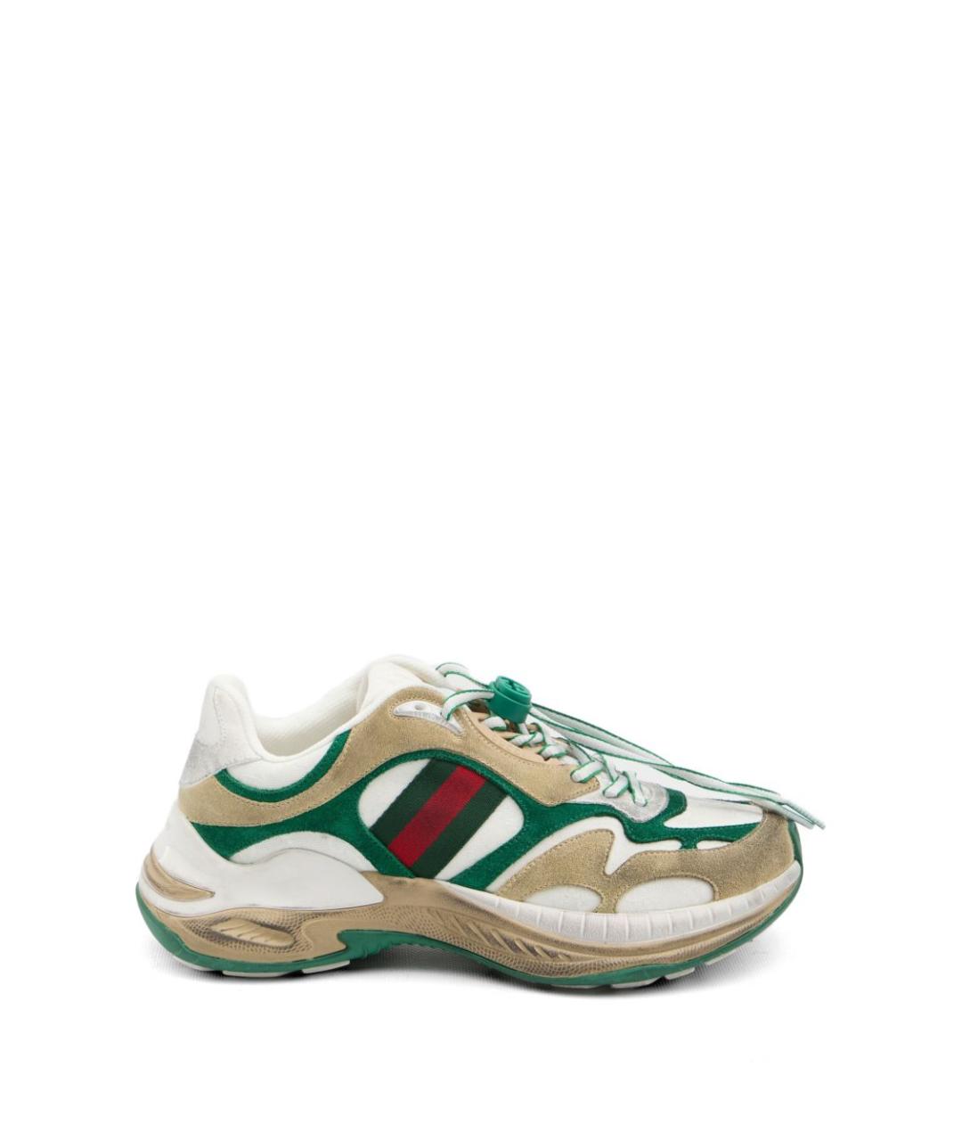 GUCCI Мульти замшевые низкие кроссовки / кеды, фото 1