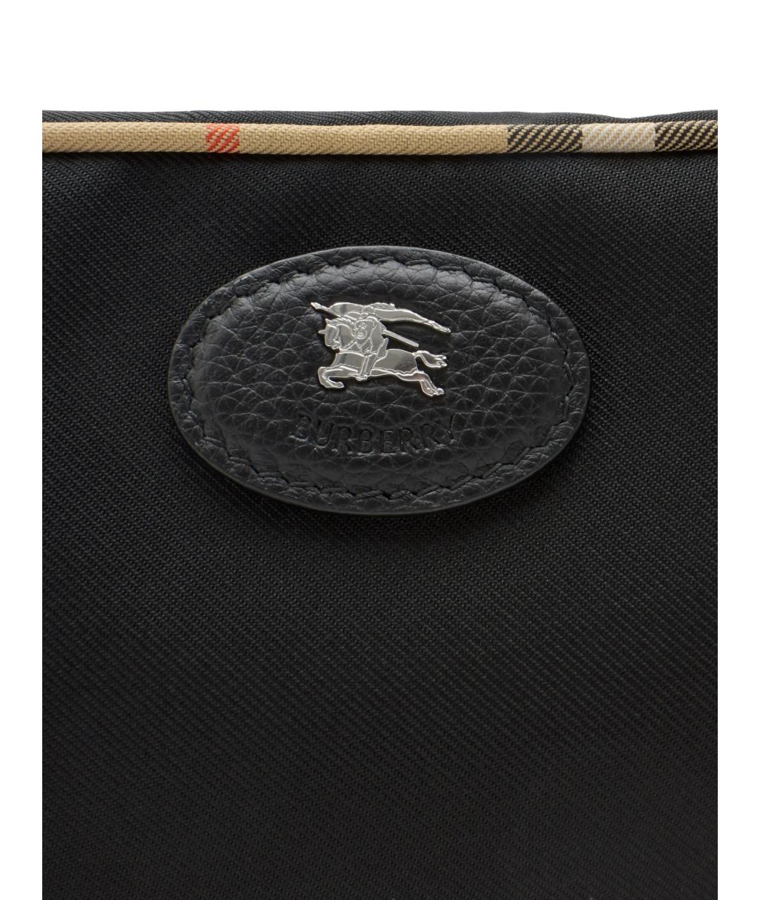 BURBERRY Черная синтетическая барсетка, фото 4