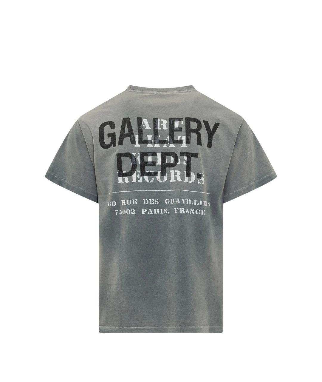 Gallery Dept Серая хлопковая футболка, фото 3