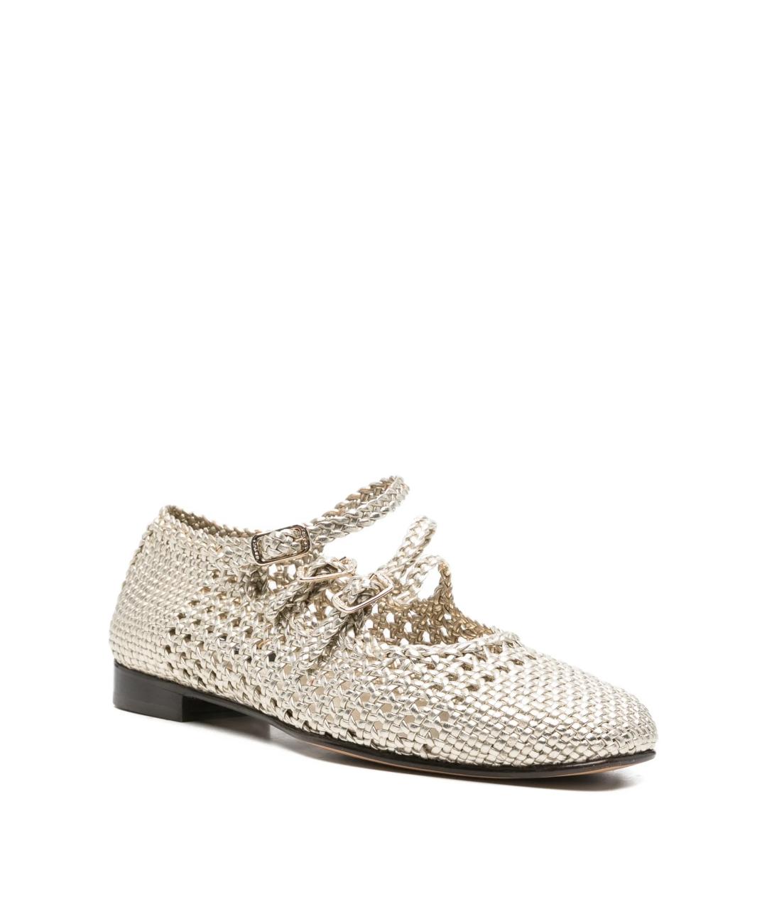 CAREL Серебряные кожаные балетки, фото 2