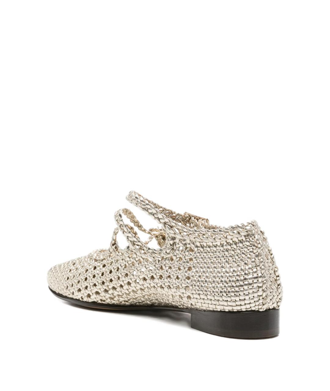 CAREL Серебряные кожаные балетки, фото 3